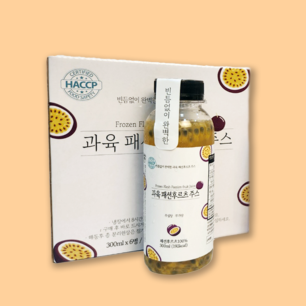 [이대문] 100% 과즙 무가당 레드용과 주스 (300ml x 6병)